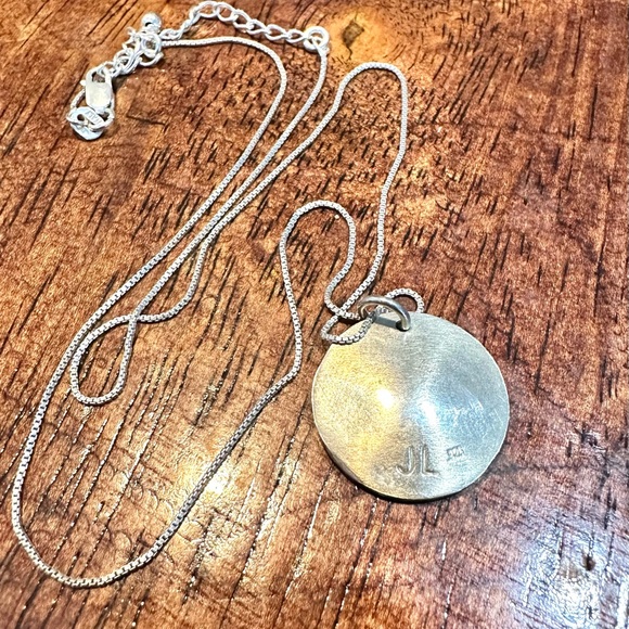 Sterling Silver, Mountain Scape Necklace - Picture 2 of 4